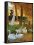 Lovers and Swans-Gaston Latouche-Framed Stretched Canvas