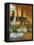Lovers and Swans-Gaston Latouche-Framed Stretched Canvas