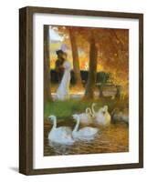 Lovers and Swans-Gaston Latouche-Framed Giclee Print