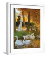 Lovers and Swans-Gaston Latouche-Framed Giclee Print