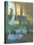 Lovers and Swans-Gaston Latouche-Stretched Canvas