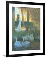 Lovers and Swans-Gaston Latouche-Framed Giclee Print