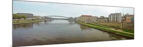 Lovers Bridge over a river, River Vistula, Krakow, Poland-null-Mounted Photographic Print