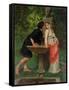 Lovers by a Fountain-Modesto Faustini-Framed Stretched Canvas