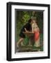 Lovers by a Fountain-Modesto Faustini-Framed Giclee Print