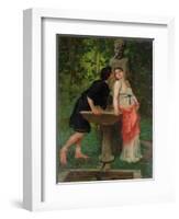 Lovers by a Fountain-Modesto Faustini-Framed Giclee Print