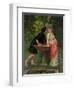 Lovers by a Fountain-Modesto Faustini-Framed Giclee Print