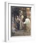 Lovers Embracing in a Doorway-Rudolph Ernst-Framed Premium Giclee Print