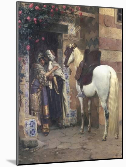 Lovers Embracing in a Doorway-Rudolph Ernst-Mounted Giclee Print