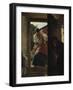 Lovers Espied by an Old Woman, (The Kiss)-Ferdinand Georg Waldmüller-Framed Giclee Print