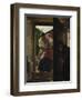 Lovers Espied by an Old Woman, (The Kiss)-Ferdinand Georg Waldmüller-Framed Giclee Print