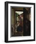 Lovers Espied by an Old Woman, (The Kiss)-Ferdinand Georg Waldmüller-Framed Giclee Print