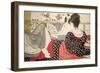 Lovers from the 'Poem of the Pillow' ('Uta Makura')-Kitagawa Utamaro-Framed Giclee Print