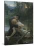 Lovers in a Boat-Max Pirner-Stretched Canvas