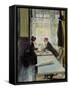 Lovers in a Cafe-Gotthardt Johann Kuehl-Framed Stretched Canvas