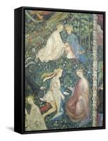 Lovers in a Garden in May-Maestro Venceslao-Framed Stretched Canvas