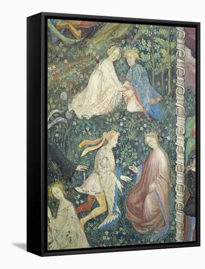 Lovers in a Garden in May-Maestro Venceslao-Framed Stretched Canvas