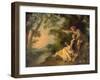 Lovers in a Landscape-Nicolas Lancret-Framed Giclee Print