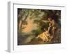 Lovers in a Landscape-Nicolas Lancret-Framed Giclee Print