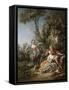 Lovers in a Park, 1758 (Oil on Canvas)-Francois Boucher-Framed Stretched Canvas