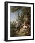 Lovers in a Park, 1758 (Oil on Canvas)-Francois Boucher-Framed Giclee Print