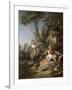 Lovers in a Park, 1758 (Oil on Canvas)-Francois Boucher-Framed Giclee Print