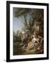 Lovers in a Park, 1758 (Oil on Canvas)-Francois Boucher-Framed Giclee Print