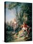 Lovers in a Park-Francois Boucher-Stretched Canvas