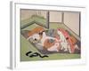 Lovers in an Interior, C.1770-Suzuki Harunobu-Framed Giclee Print