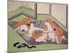 Lovers in an Interior, C.1770-Suzuki Harunobu-Mounted Giclee Print