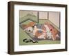 Lovers in an Interior, C.1770-Suzuki Harunobu-Framed Giclee Print