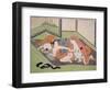 Lovers in an Interior, C.1770-Suzuki Harunobu-Framed Giclee Print