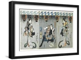 Lovers in an Upstairs Room, from the Poem of the Pillow, 1788-Kitagawa Utamaro-Framed Giclee Print