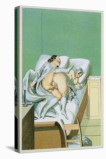 Lovers in Bed, Published 1835, Reprinted in 1908-Peter Fendi-Stretched Canvas