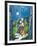 Lovers in Moonlight-Marc Chagall-Framed Art Print