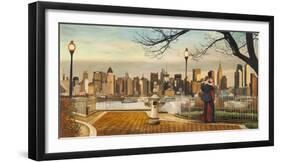 Lovers in New York-Pierre Benson-Framed Giclee Print