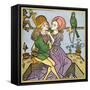 Lovers in the Middle Ages. from Illustrierte Sittengeschichte Vom Mittelalter Bis Zur Gegenwart-null-Framed Stretched Canvas