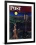 "Lovers' Lane, Falls City, Nebraska," Saturday Evening Post Cover, May 24, 1947-John Falter-Framed Giclee Print