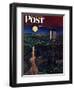 "Lovers' Lane, Falls City, Nebraska," Saturday Evening Post Cover, May 24, 1947-John Falter-Framed Giclee Print