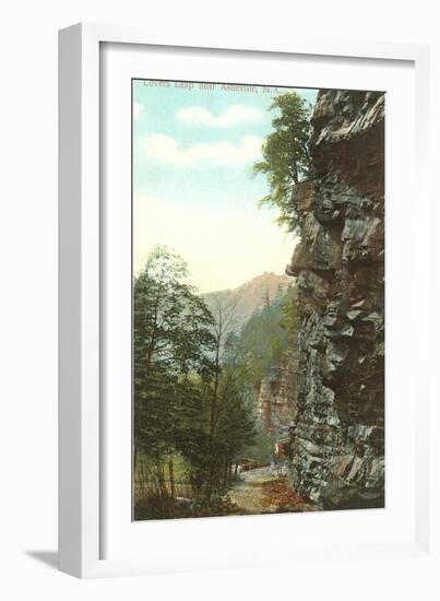 Lovers Leap, Asheville, North Carolina-null-Framed Art Print