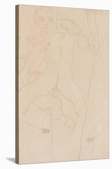 Lovers; Liebespaar, 1911-Egon Schiele-Stretched Canvas