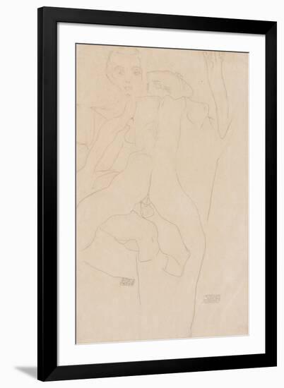 Lovers; Liebespaar, 1911-Egon Schiele-Framed Giclee Print