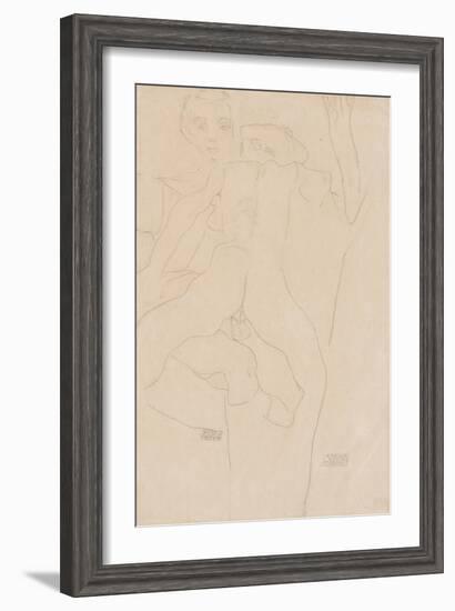 Lovers; Liebespaar, 1911-Egon Schiele-Framed Giclee Print