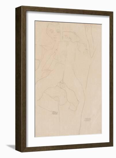 Lovers; Liebespaar, 1911-Egon Schiele-Framed Giclee Print