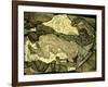 Lovers (Man and Woman I); Liebespaar (Mann Und Frau I), 1914-Egon Schiele-Framed Giclee Print