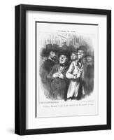 Lovers of Classical Art More and More Convinced That Art Is Lost in France, 1852-Honore Daumier-Framed Giclee Print