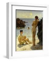 Lovers of the Sun-Henry Scott Tuke-Framed Giclee Print