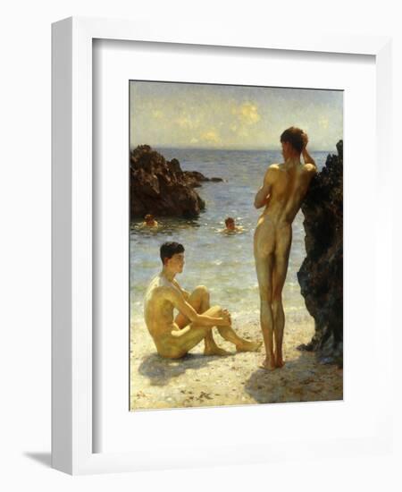 Lovers of the Sun-Henry Scott Tuke-Framed Giclee Print