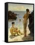 Lovers of the Sun-Henry Scott Tuke-Framed Stretched Canvas