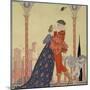 Lovers on a Balcony-Georges Barbier-Mounted Giclee Print